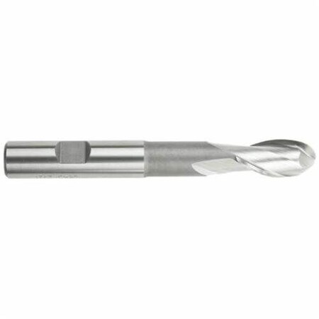 Morse End Mill, Ball Nose Center Cutting Extended Length Single End, Series 1888, 14 Cutter Dia, 3116 43138